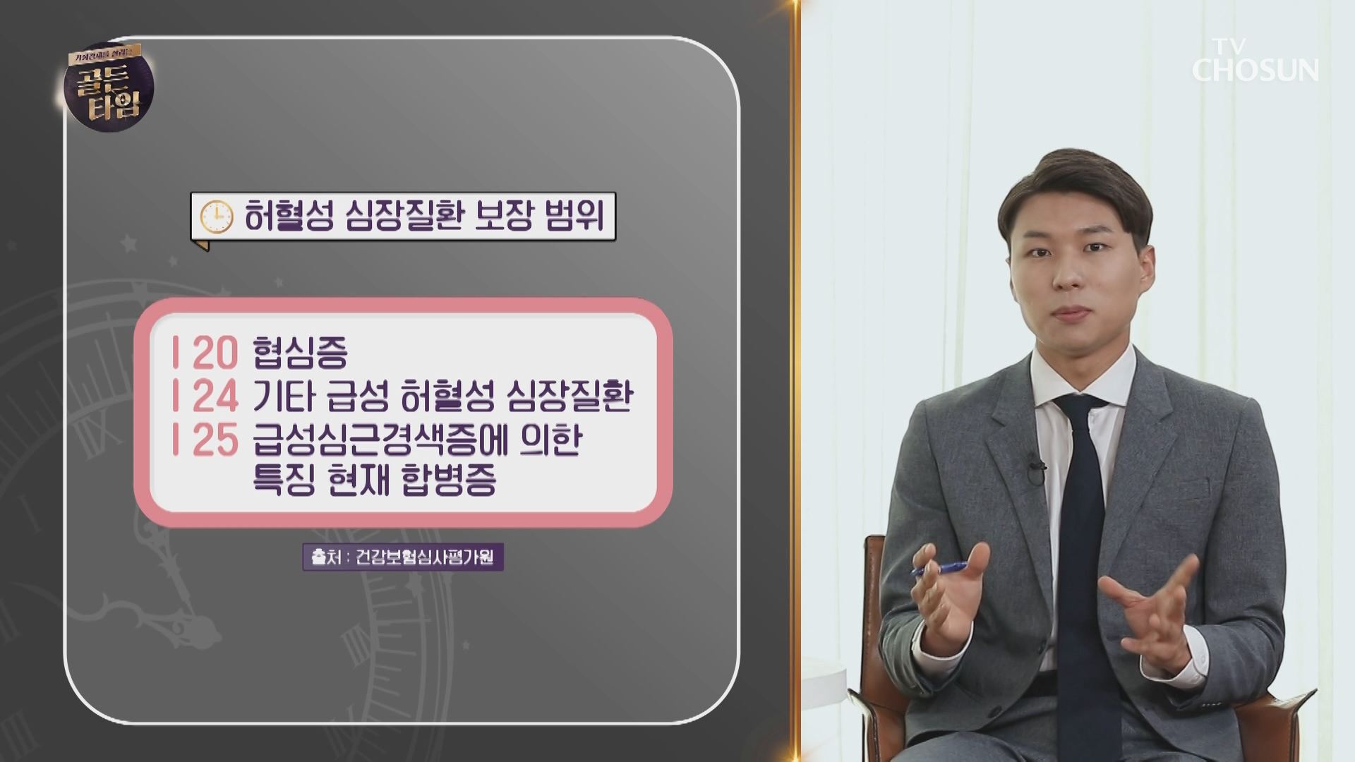 같은 ˹심장질환˼인데 보장이 다른 이유는? TV CHOSUN 20210708 방송 이미지