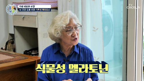  식물성 멜라토닌  치매뿐만 아니라 각종 질환 예방까지! TV CHOSUN 240704 방송