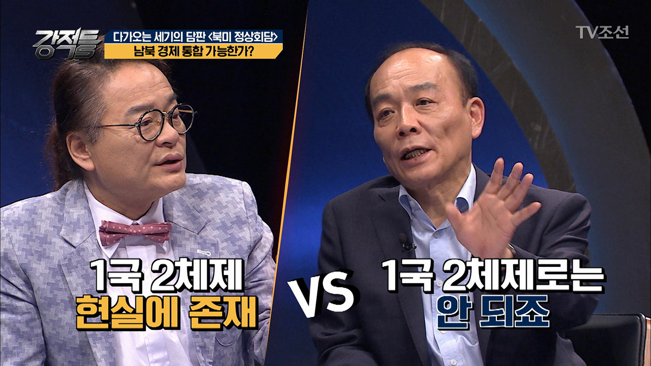 1국 2체제, 현실에 존재 한다 VS 존재 하지 않는다 이미지